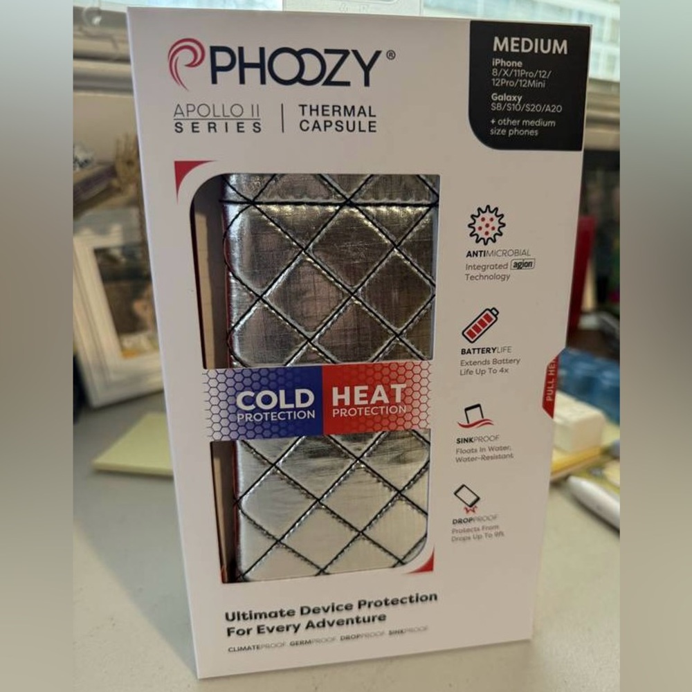 Apollo II Thermal Capsule Phone Sleeve - Silver (Medium)